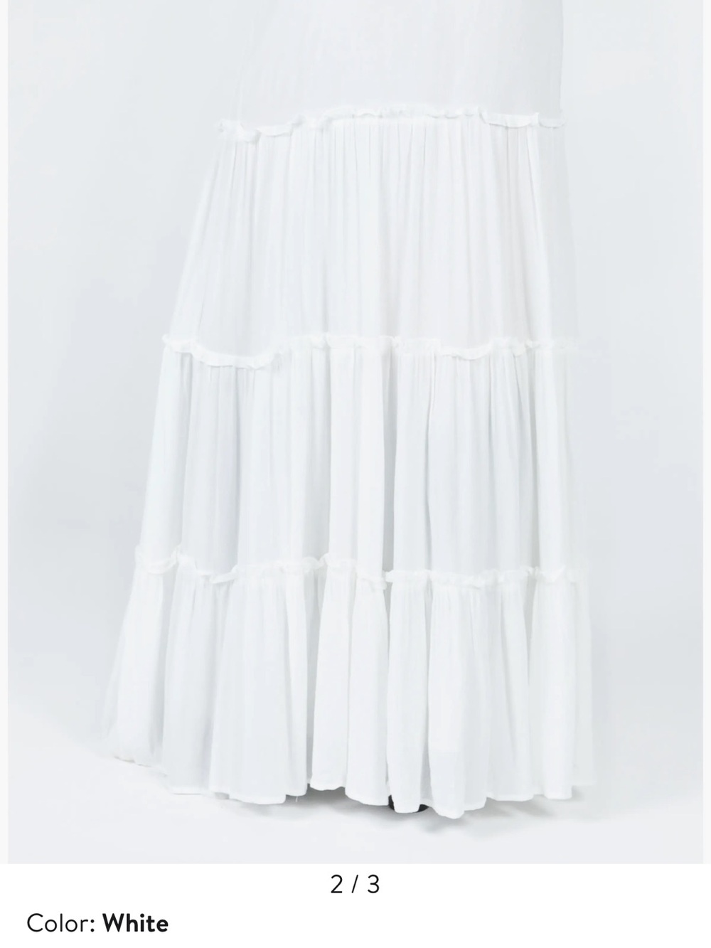 Princess Polly Miriah Maxi Skirt White - XS / US 2 - Picture 3 of 7